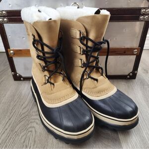 NWOB Sorel Men's Caribou Lace Up Waterproof Snow Boots size 7.5